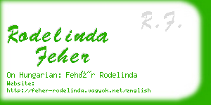 rodelinda feher business card